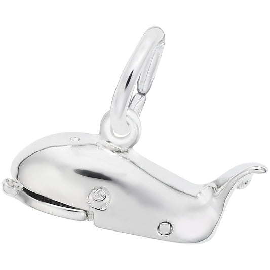 Jonah & The Whale Charm - Metal - Sterling Silver