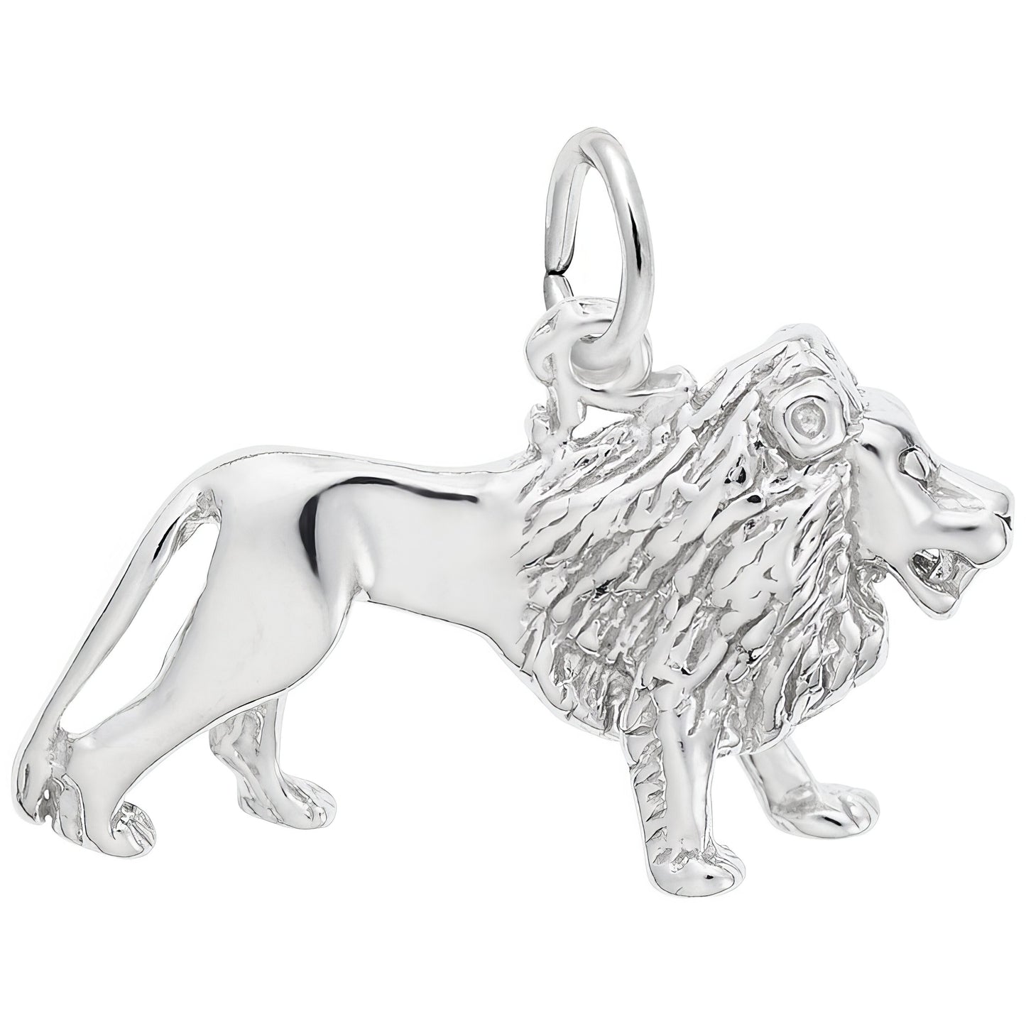 Sterling Silver Lion Charm - 15mm x 24mm