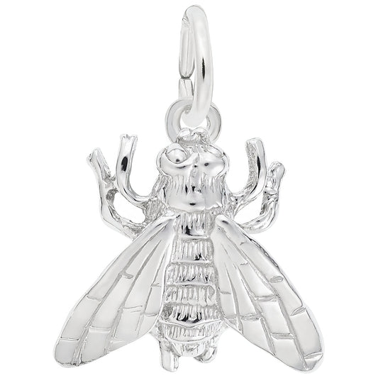 Fly Charm - Metal - Sterling Silver