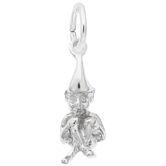 Leprechaun Charm - Metal - Sterling Silver