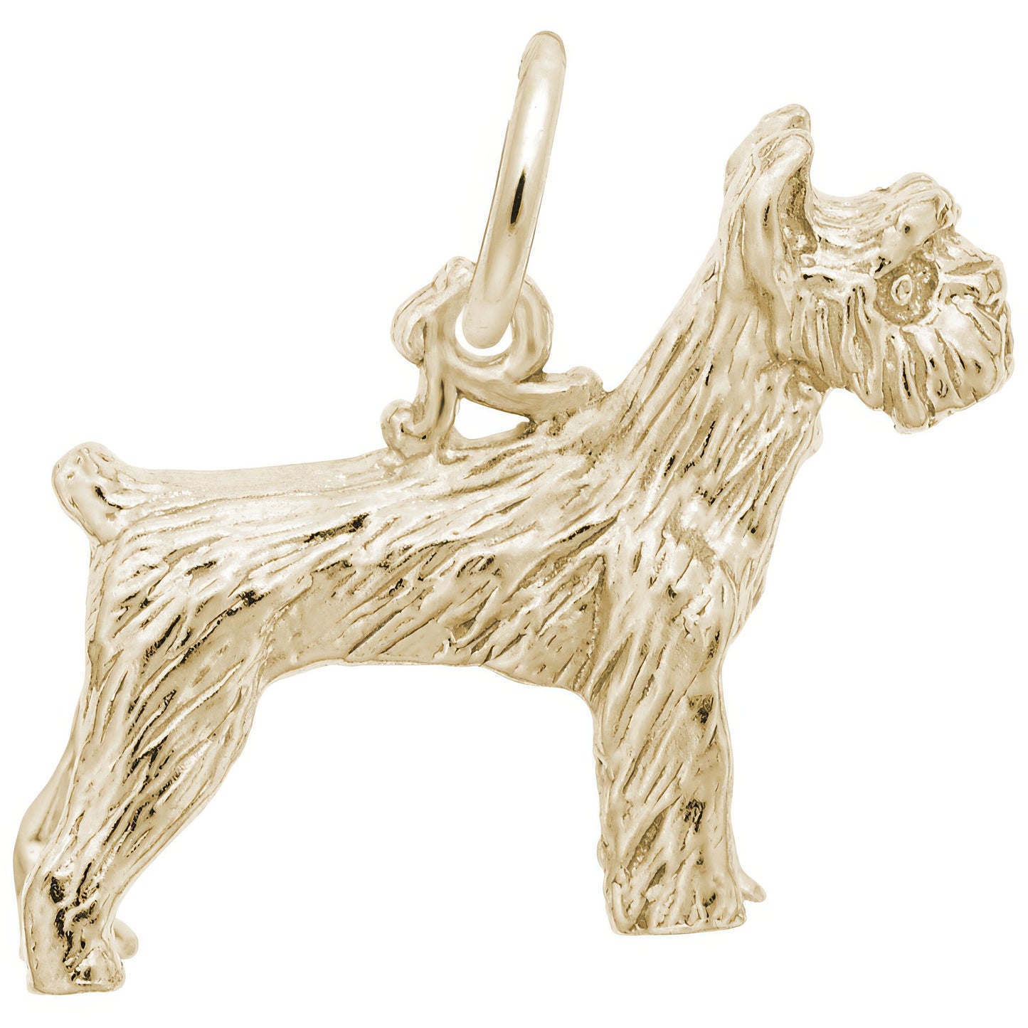 Sterling Silver Schnauzer Dog Charm