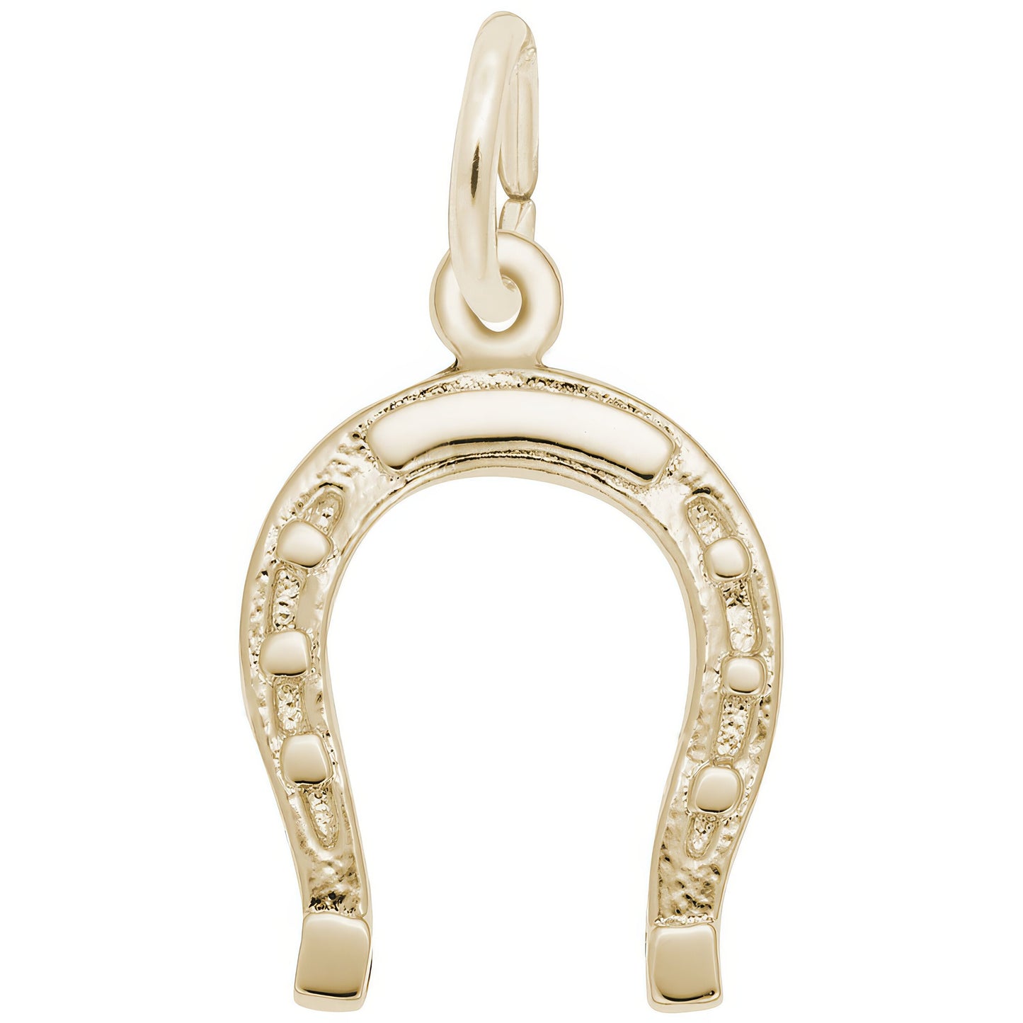 Classic Good Luck Horseshoe Charm - Metal - Sterling Silver