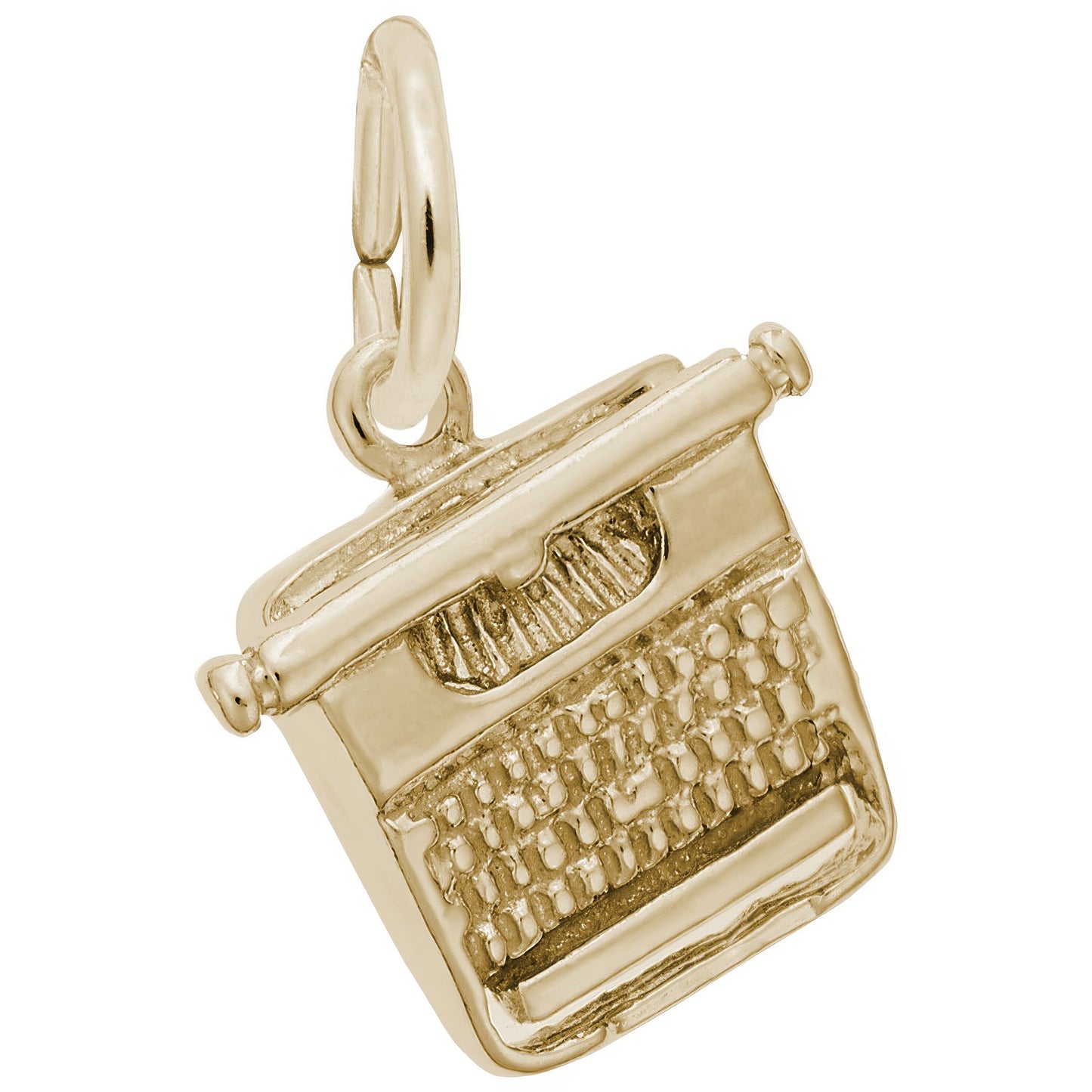 Typewriter Charm - Metal - Sterling Silver