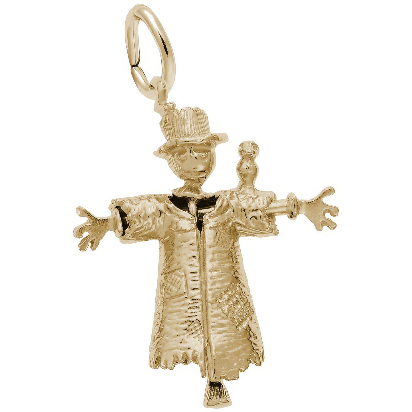 Sterling Silver Scarecrow Charm - 23mm x 20mm