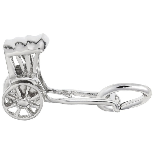 Rickshaw Charm - Metal - Sterling Silver
