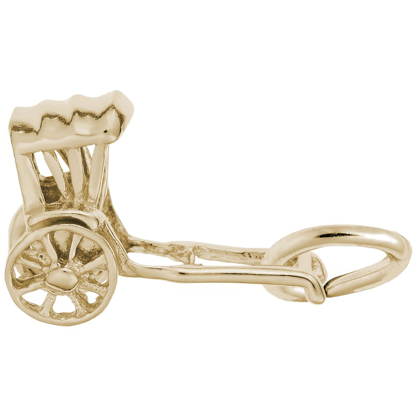 Rickshaw Charm - Metal - Sterling Silver