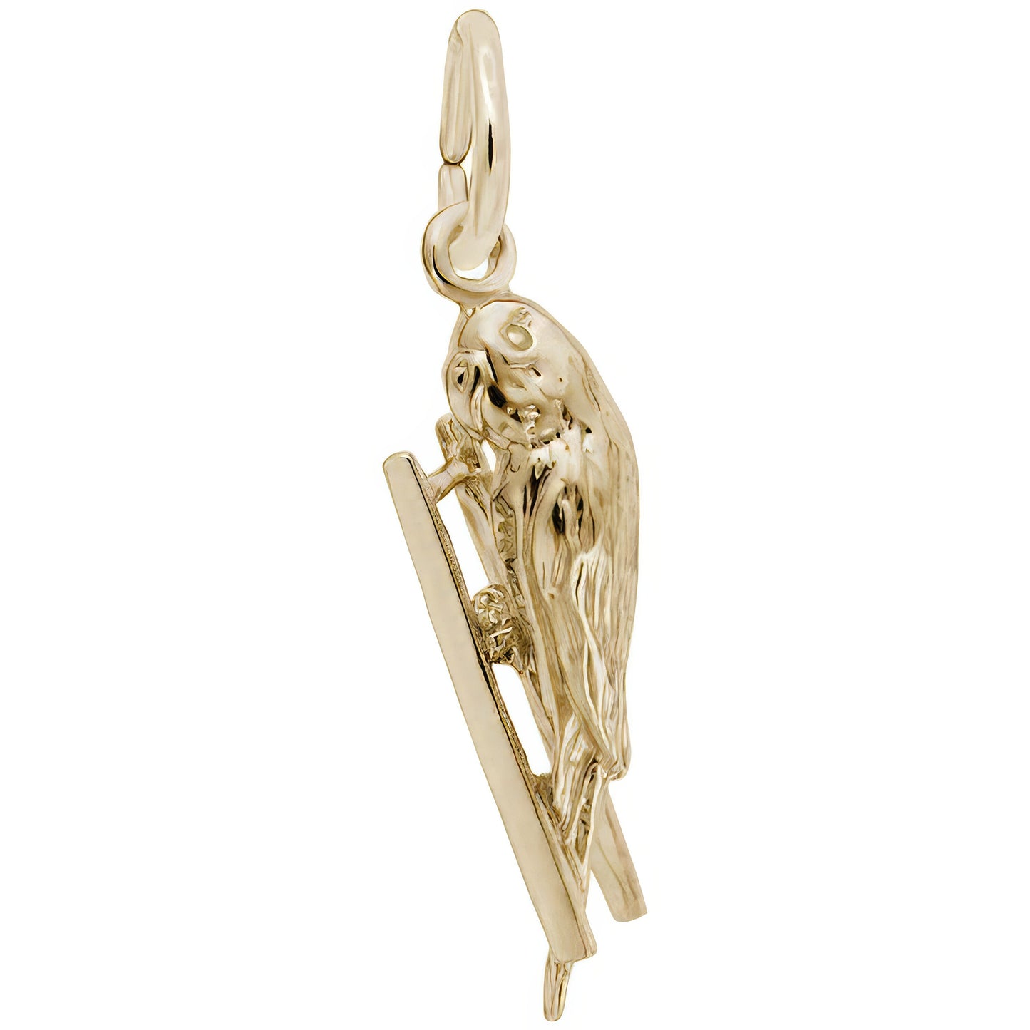 Budgie Charm - Metal - Sterling Silver