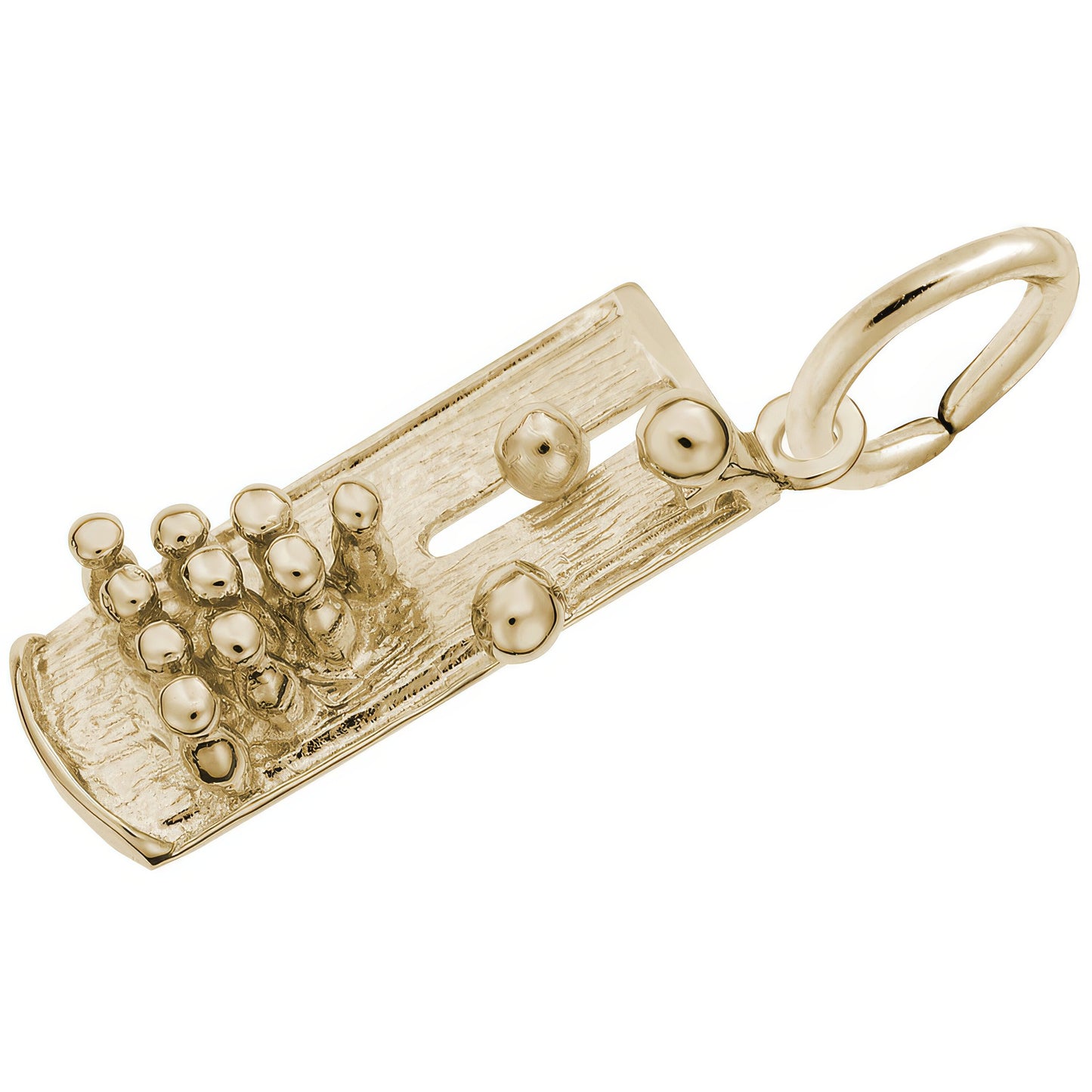 Bowling Lane Charm - Metal - Sterling Silver