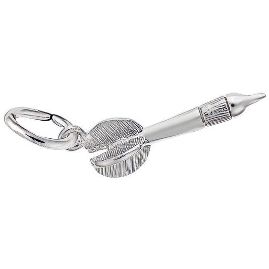 Dart Charm - Metal - Sterling Silver