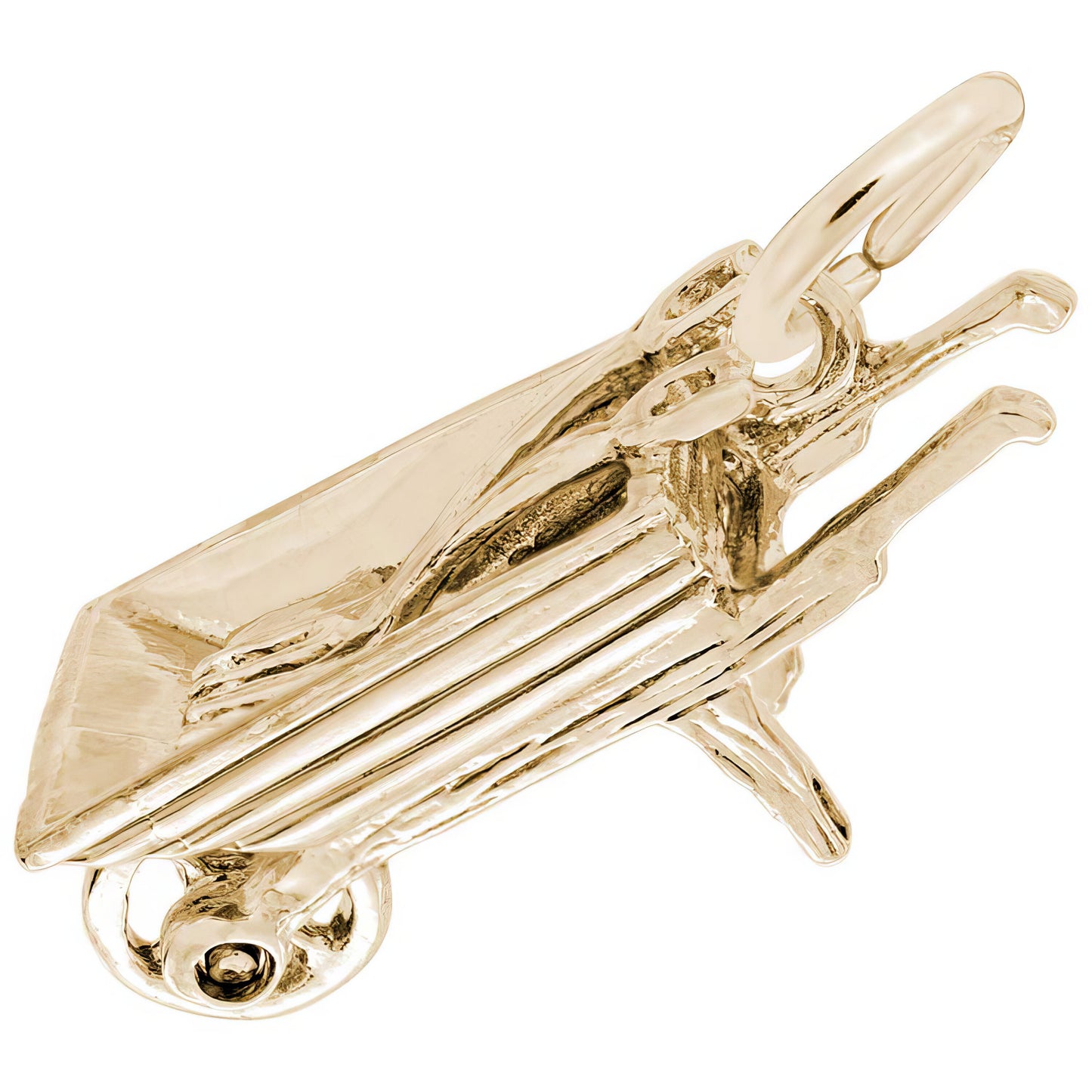 Wheel Barrow Charm, Sterling Silver