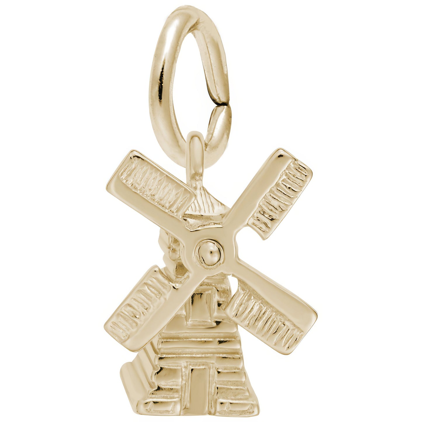 Sterling Silver Windmill Charm - 10mm x 13mm