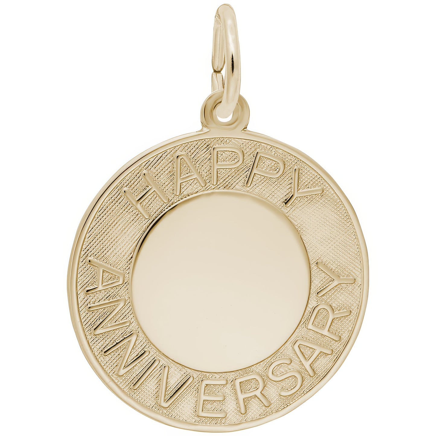 Elegant Happy Anniversary Charm - Metal - Sterling Silver