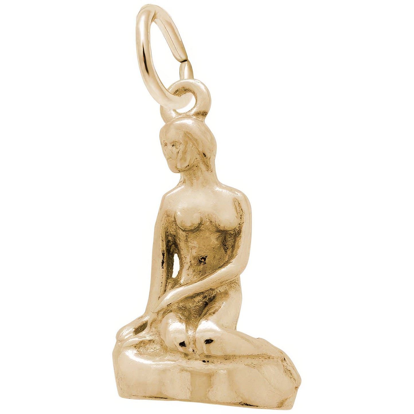 Mermaid Charm, Sterling Silver