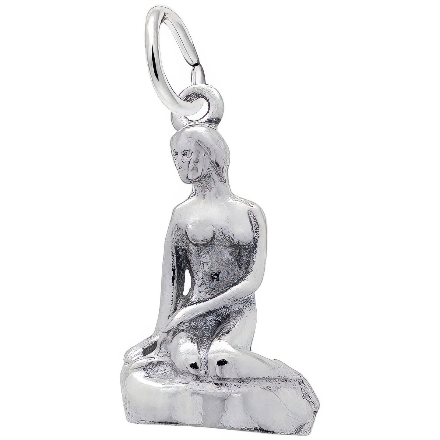 Mermaid Charm, Sterling Silver