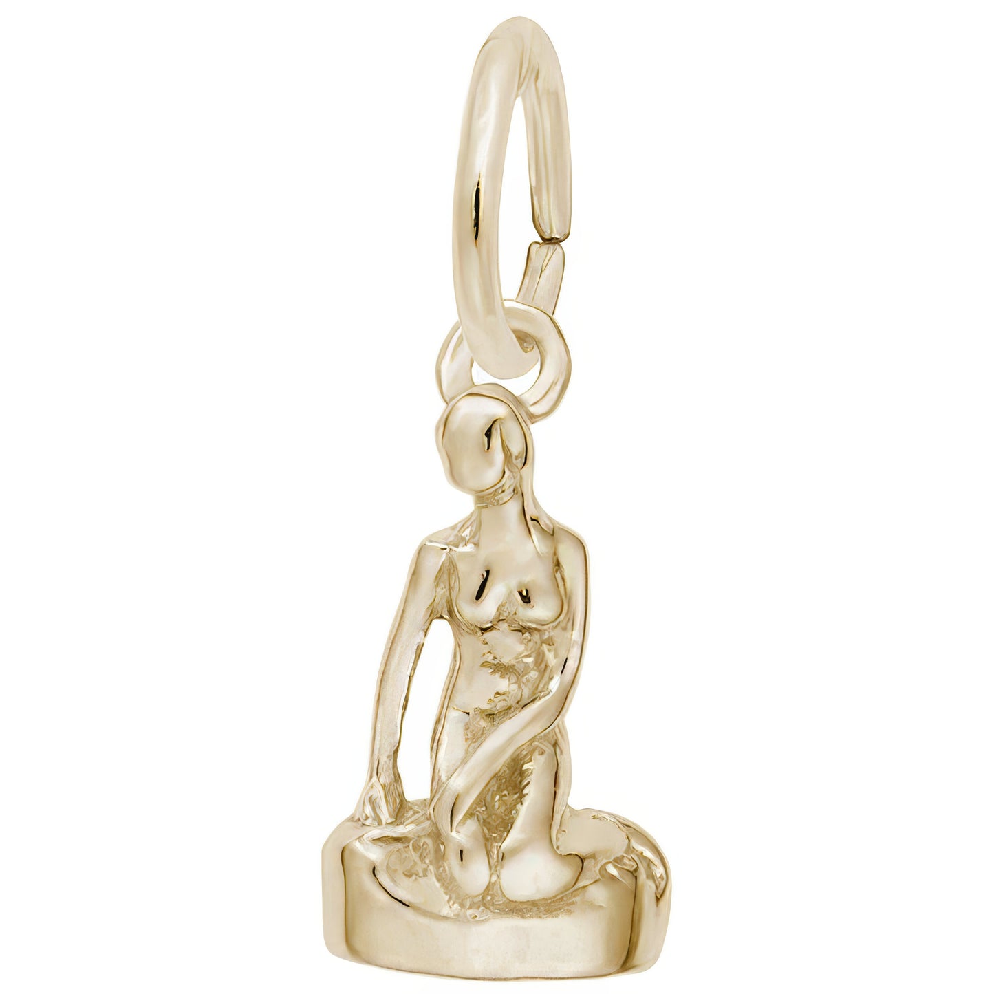Danish Mermaid Charm - Metal - Sterling Silver