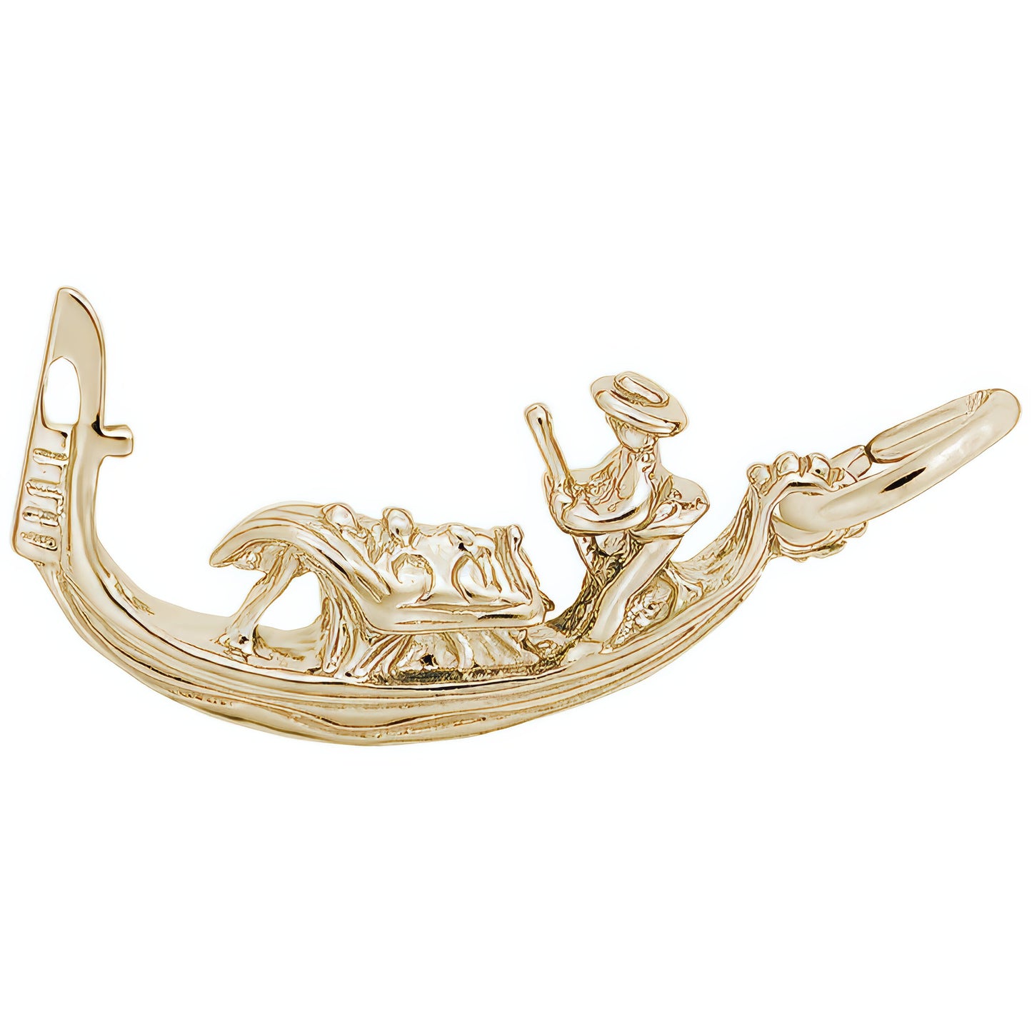 Gondola Boat Charm - Metal - Sterling Silver