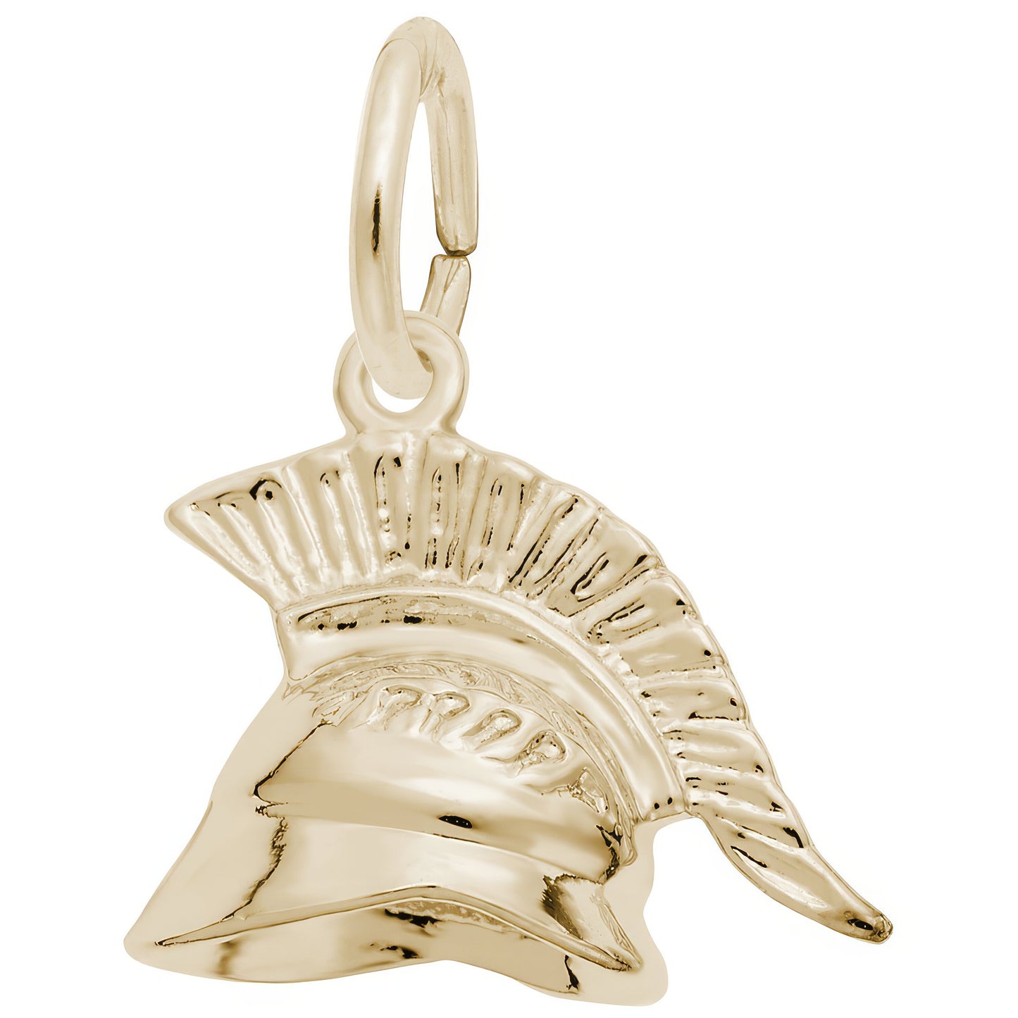 Roman Helmet Charm - Metal - Sterling Silver