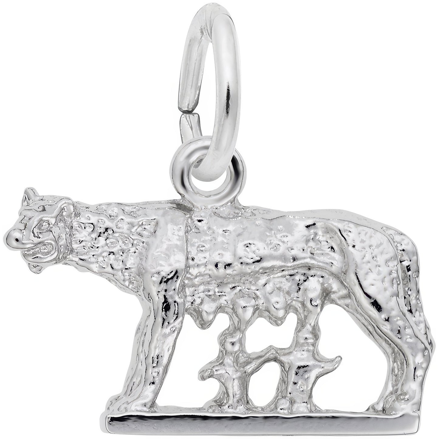 Romulus & Remus Charm - Metal - Sterling Silver