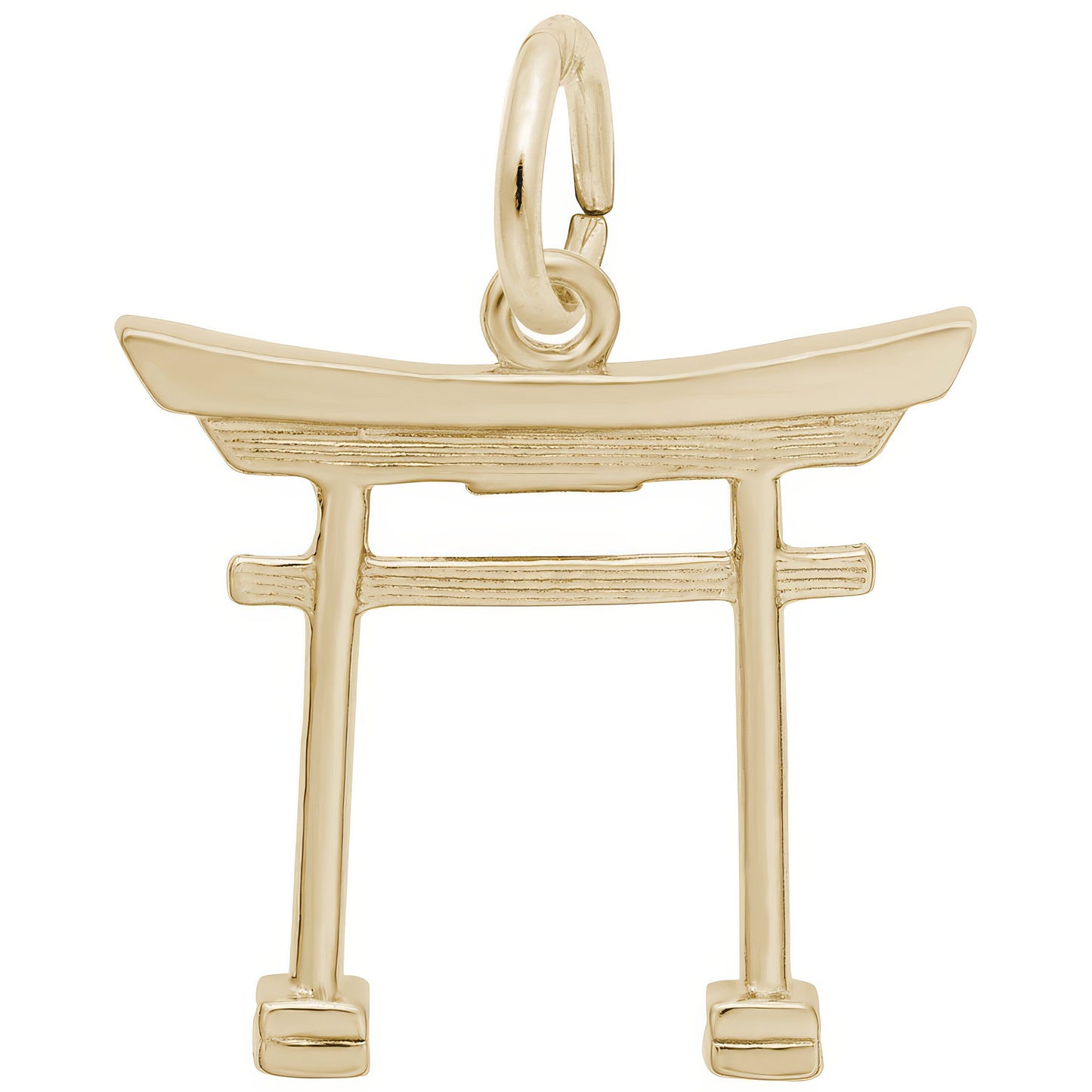 Japanese Torii Gate Charm - Metal - Sterling Silver