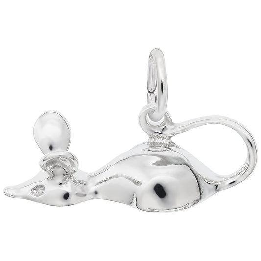 Mouse Charm - Metal - Sterling Silver