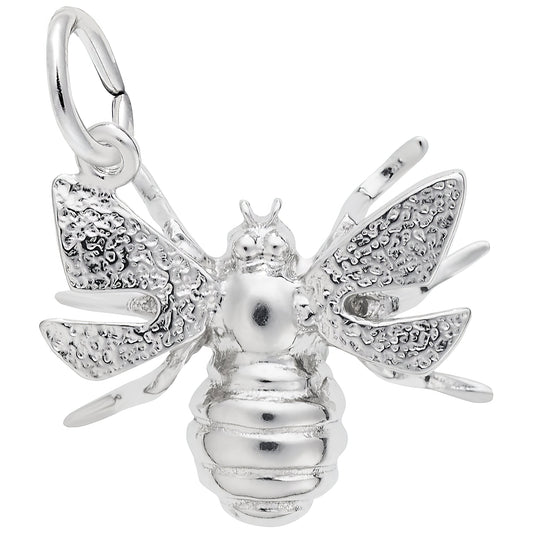 Sterling Silver Bee 3D Charm