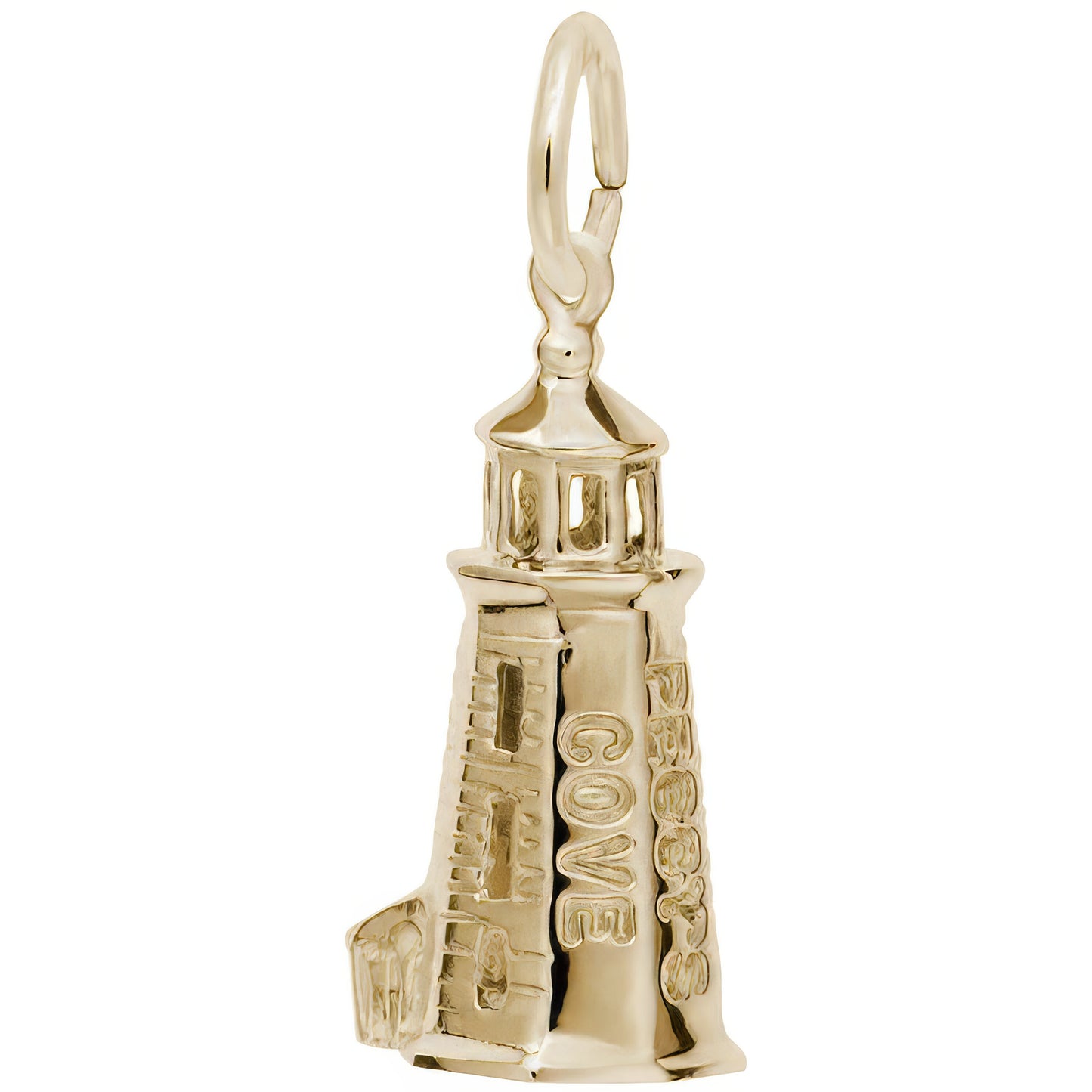 Sterling Silver Peggy's Cove Lighthouse Charm - 23mm x 10mm