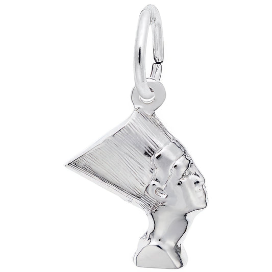 Nefertiti Charm - Metal - Sterling Silver