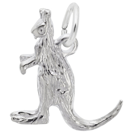Kangaroo Charm - Metal - Sterling Silver