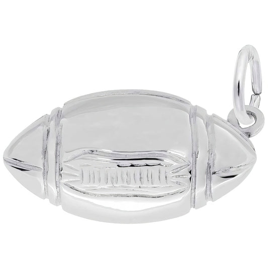 Football Charm, Sterling Silver