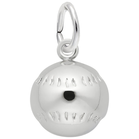 Sterling Silver Baseball Charm
