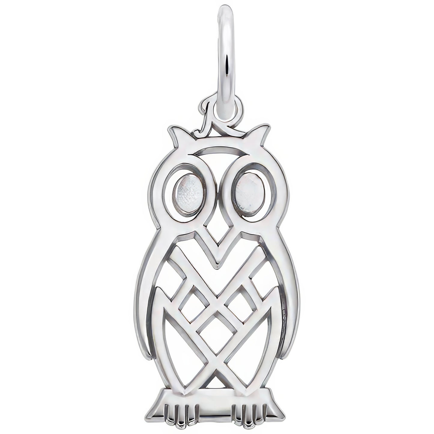 Charms Sterling Silver Owl Charm