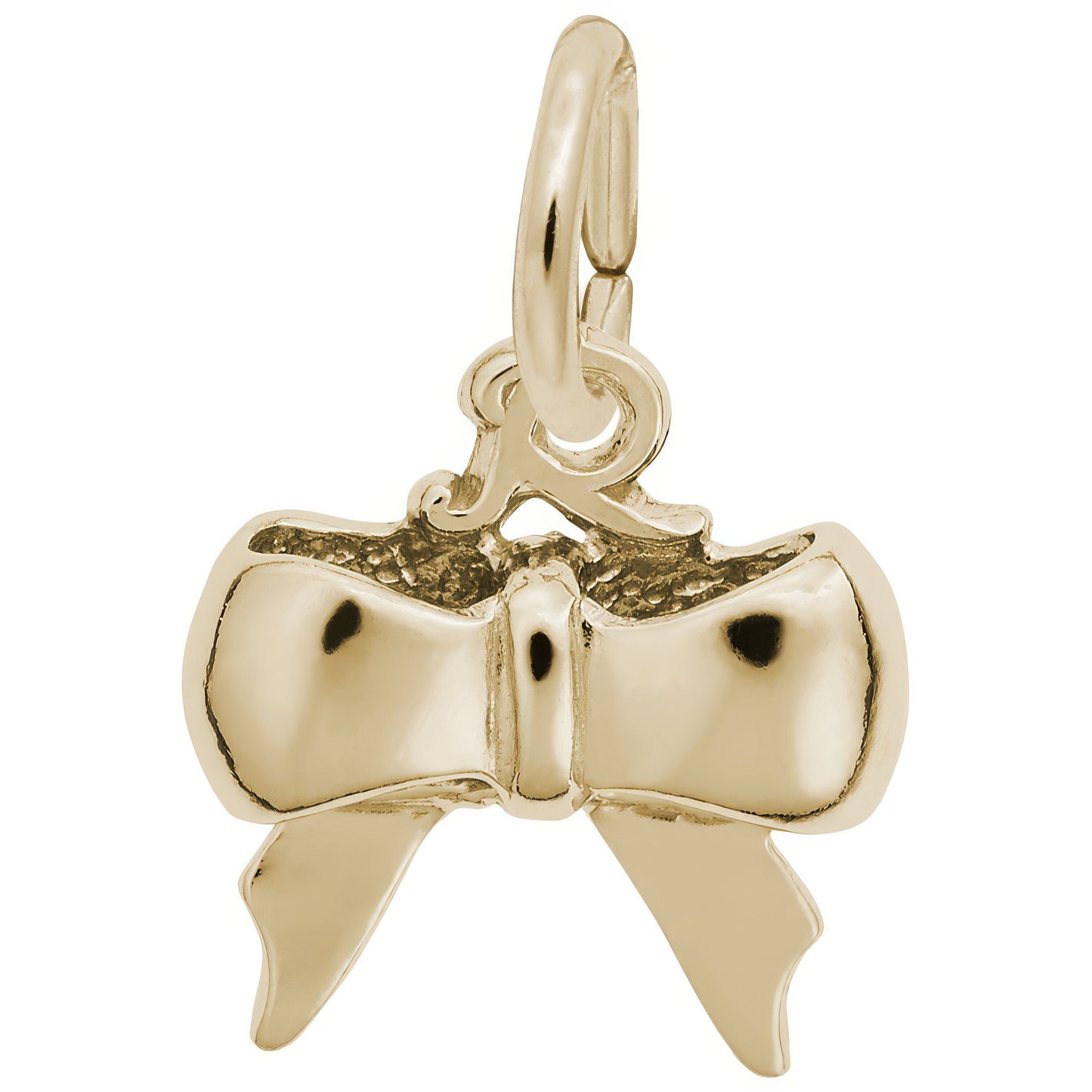 Sterling Silver Bow Charm - 10mm x 12mm