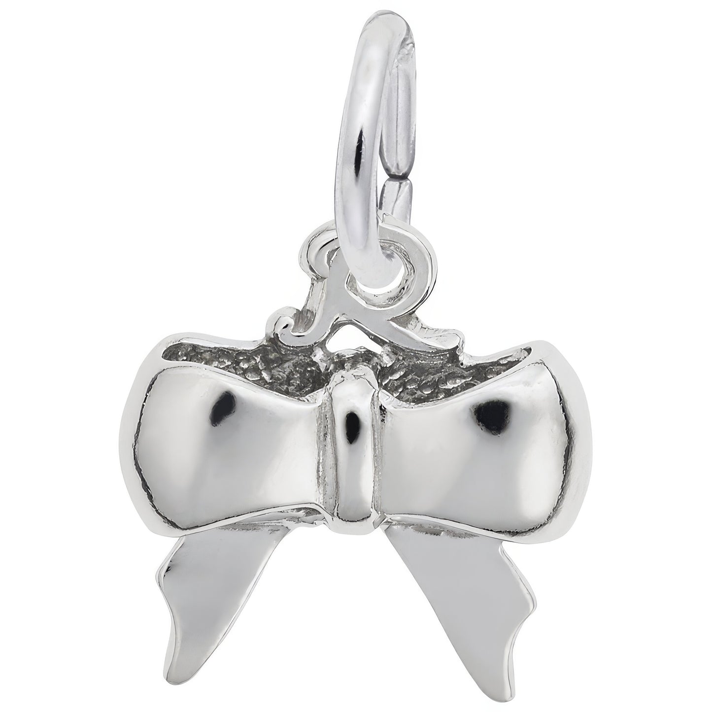Sterling Silver Bow Charm - 10mm x 12mm