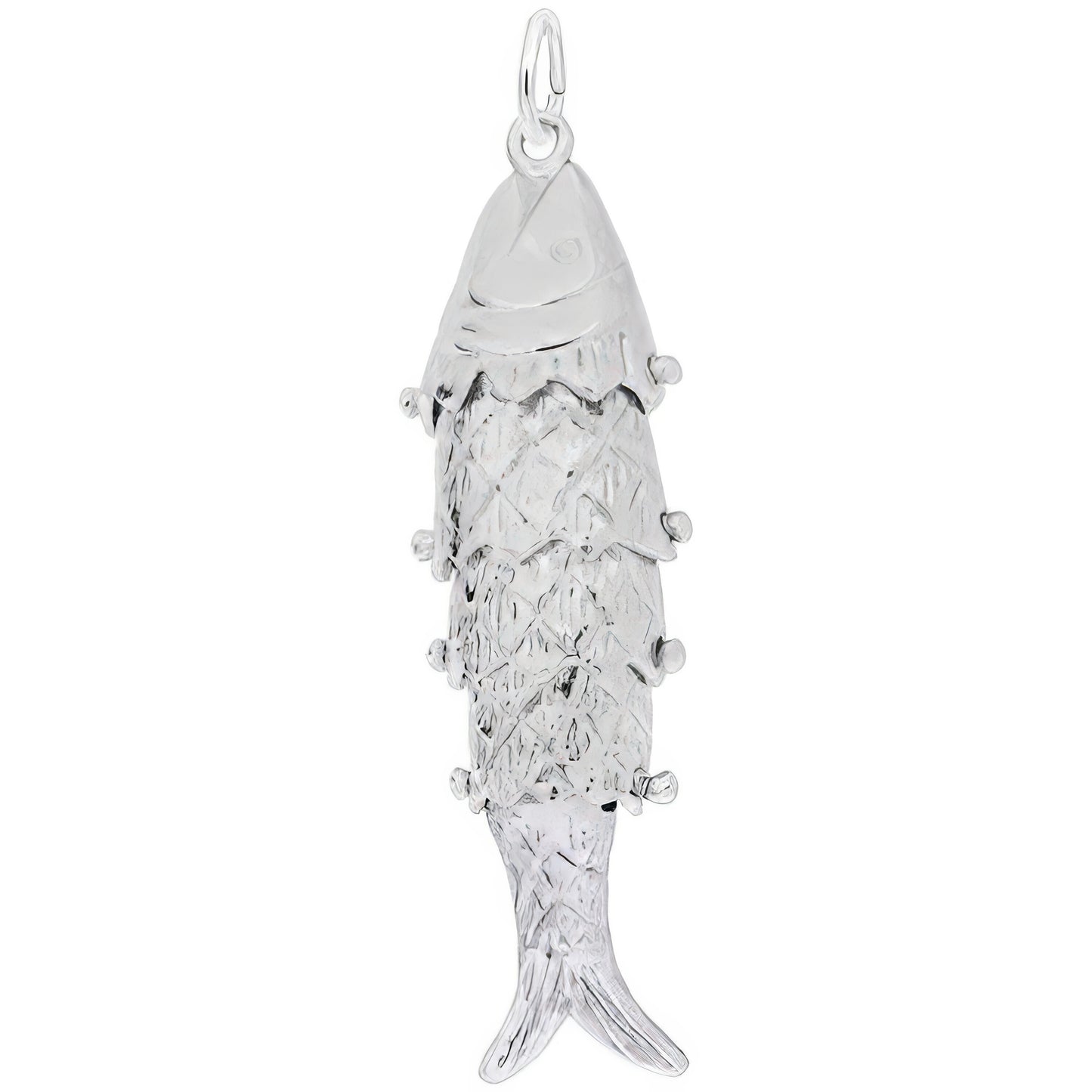 Fish Charm, Sterling Silver