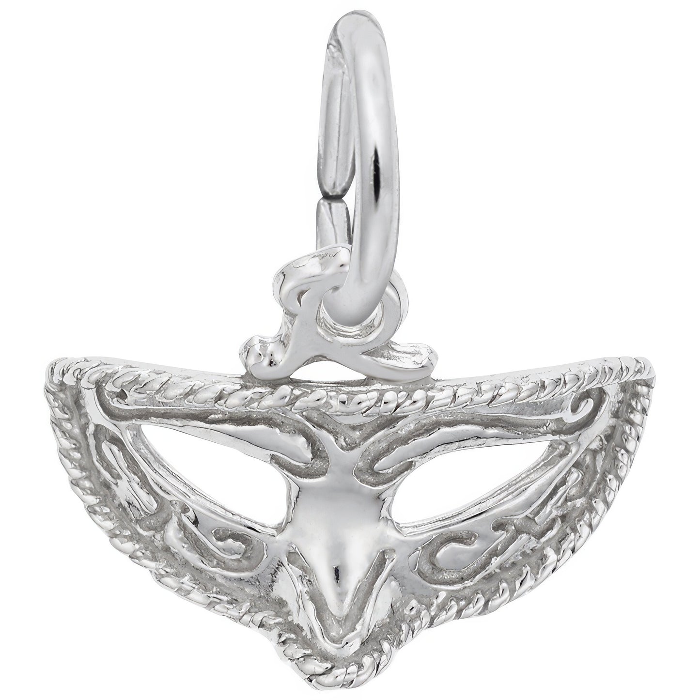 Sterling Silver Mardi Gras Mask Charm