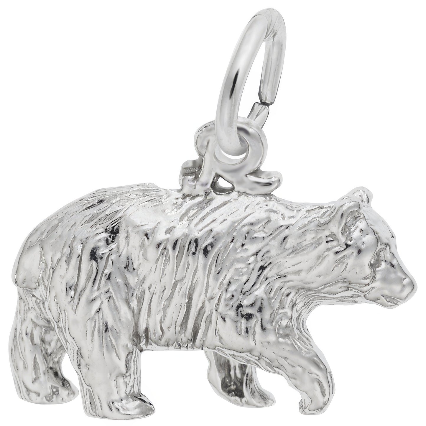Black Bear Charm - Metal - Sterling Silver