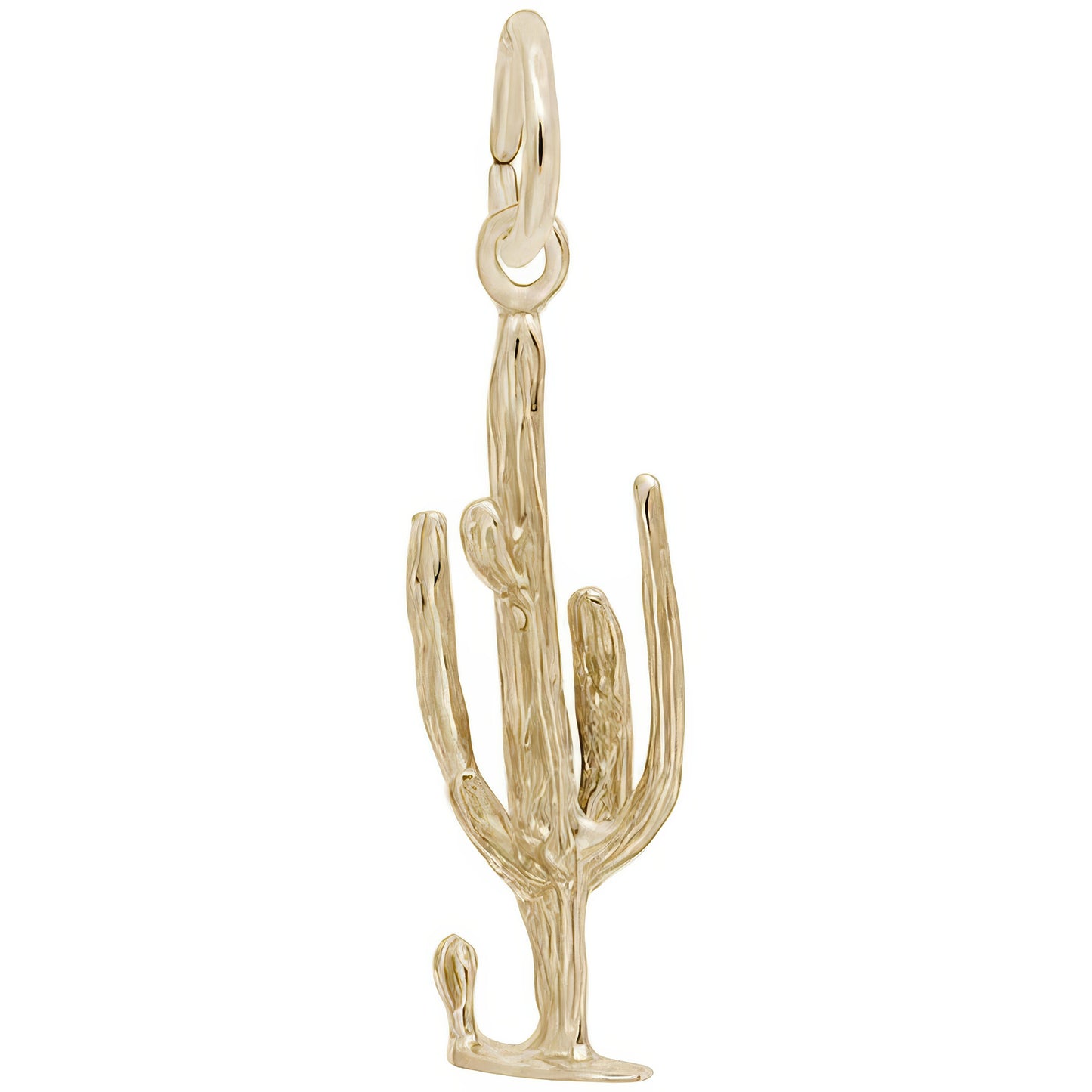 Sterling Silver Cactus Charm - 23mm x 10mm