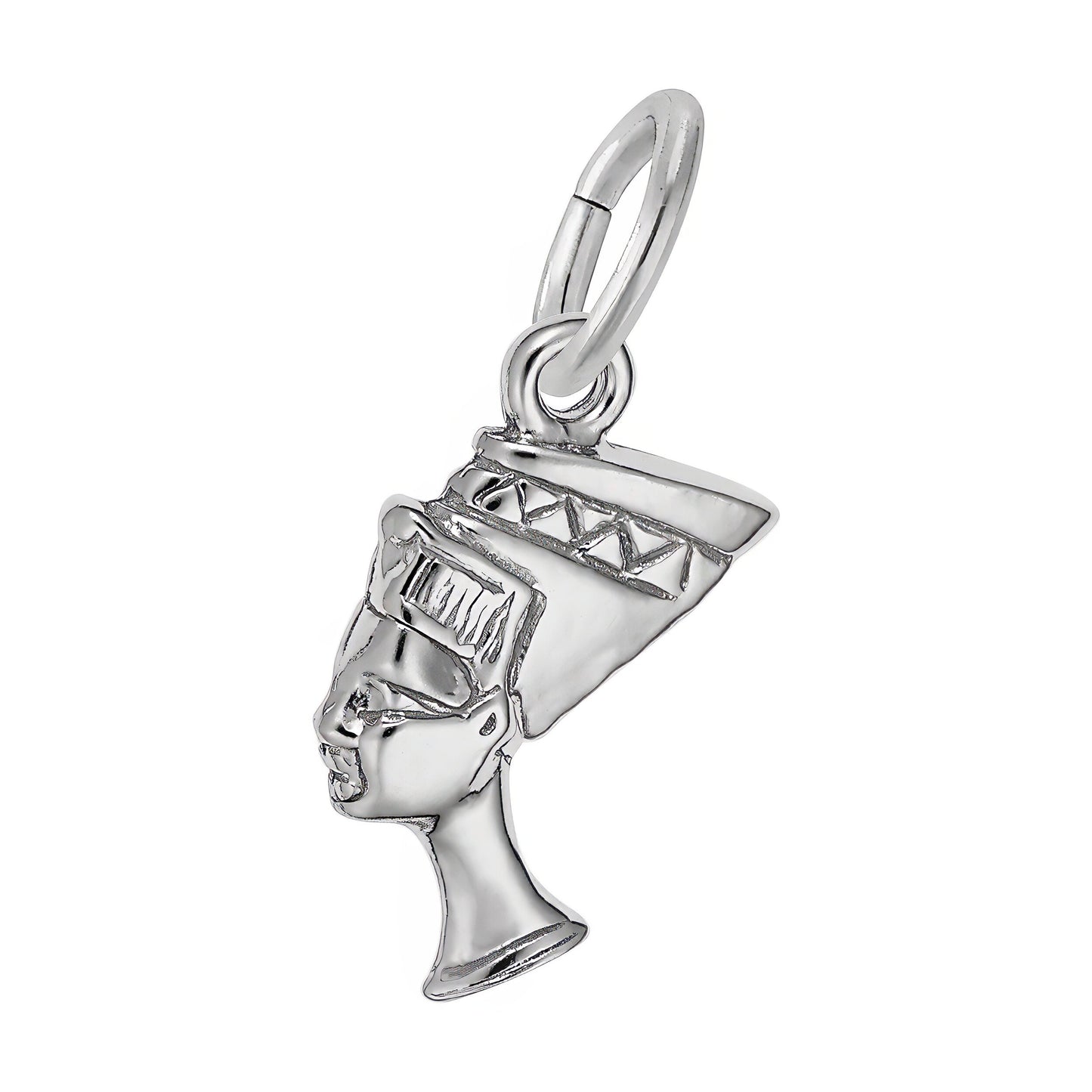 Queen Nefertiti Charm - Metal - Sterling Silver