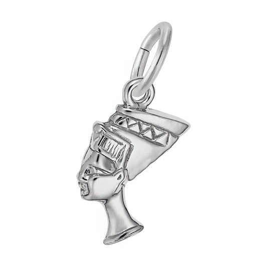 Queen Nefertiti Charm - Metal - Sterling Silver