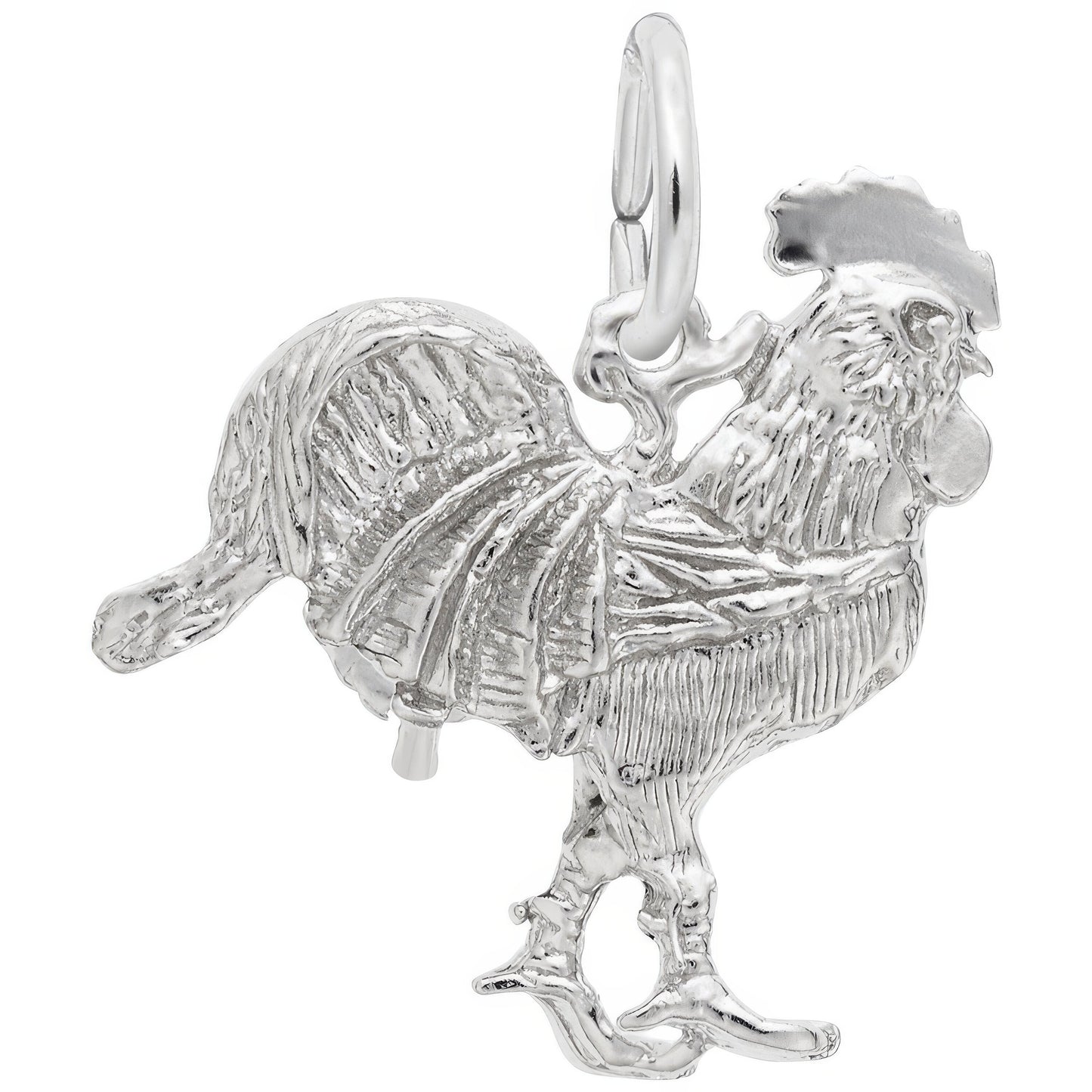 Sterling Silver Rooster Charm