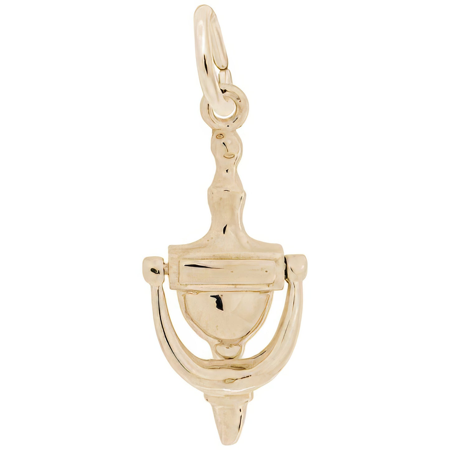 Door Knocker Charm, Sterling Silver