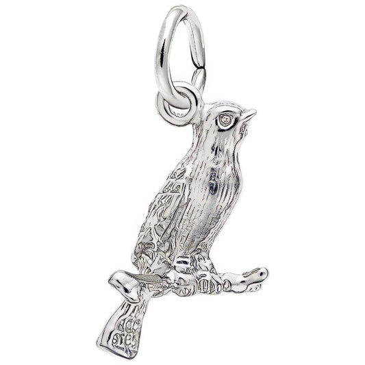 Canary Charm - Metal - Sterling Silver