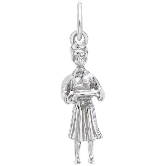 Nurse Charm - Metal - Sterling Silver