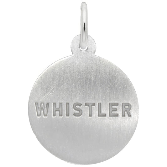 Whistler Bear Paw Print Charm - Metal - Sterling Silver