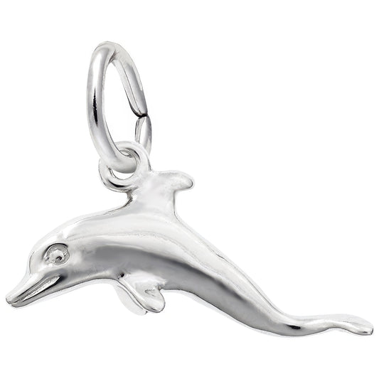 Charms Sterling Silver Dolphin Charm