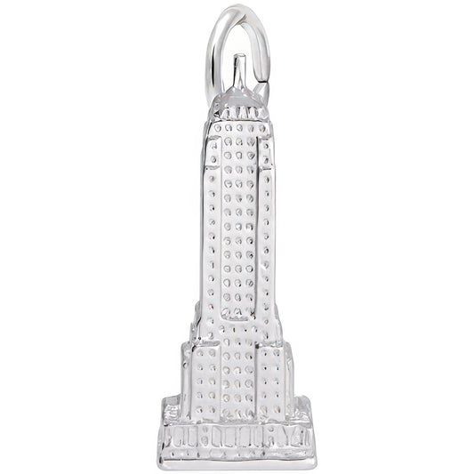 Empire State Building Charm - Metal - Sterling Silver