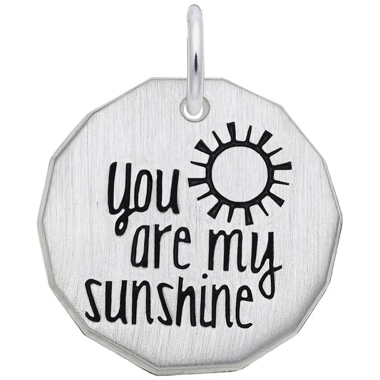 Sterling Silver You are My Sunshine Charm