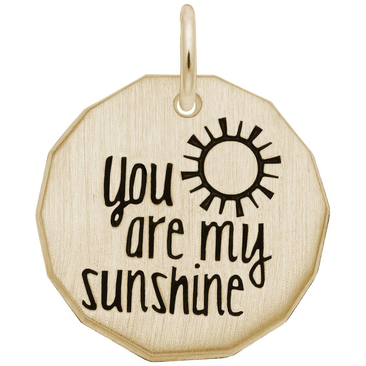 Sterling Silver You are My Sunshine Charm