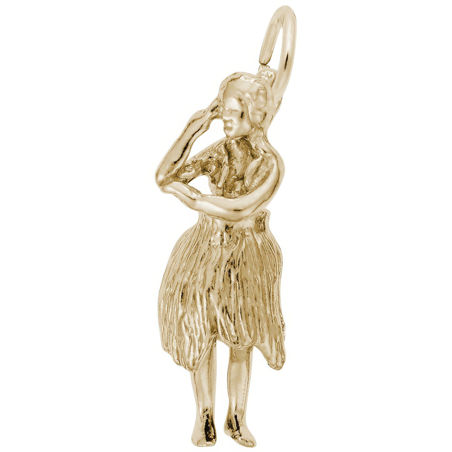 Hawaiian Dancer Charm - Metal - Sterling Silver