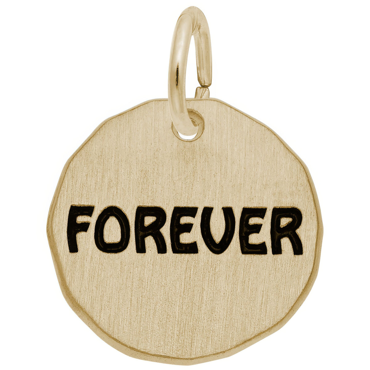 Forever Tags Sterling Silver Forever Charm Tag Charm – FindingKing